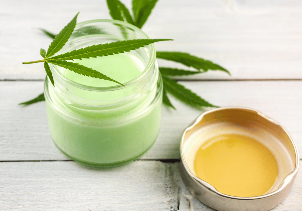 KushMapper Marijuana Leaf On Top Of CBD Cream Jar CBD Topicals Blog