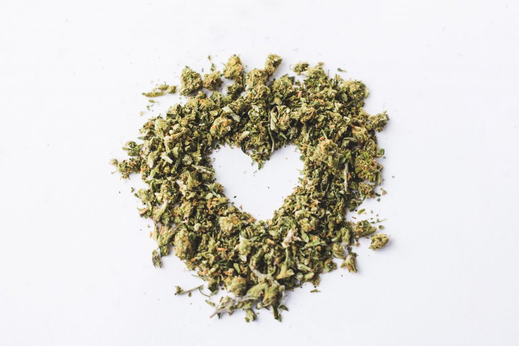 cannabis heart shake dried flower